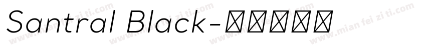 Santral Black字体转换